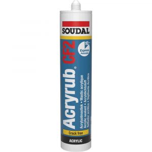 SoudaL Acryrub CF2 wit 310ml van Soudal te koop bij Schroef.nl. Art.nr: 10371