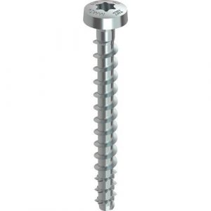 Heco betonschroef cilinderkop 6,0x60/15/25 mm multi-monti plus torx t30 verpakt per 100, 5mm boren