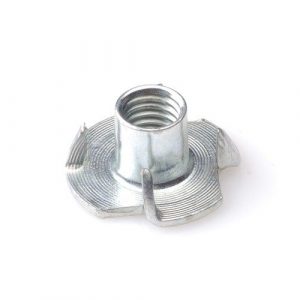 Inslagmoer verzinkt voor hout m5 draad gebruik een boor van 7 mm, per stuk te bestellen