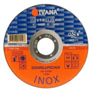 Ivana Doorslijpschijf A60 Extra 115X1X22,2 40118 van Ivana te koop bij Schroef.nl. Art.nr: 12715