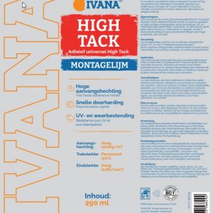 Ivana Montagelijm Zwart High-Tack 290 Ml 56035 van Ivana te koop bij Schroef.nl. Art.nr: 14368