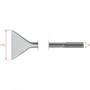 Rotec sds-max spadebeitel 115 mm 115x350 215.1018