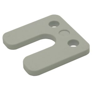 GB kunststof drukplaat 10 mm dik, met sleuf, maximale drukbelasting 6000kg 34750.B048. Zak van 144 stuks