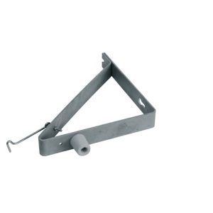 Gb deuropvang beugel 90° verzinkt 74464 met buffer en windhaak 275x250x330 mm